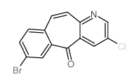 7-溴-3-氯-5H-苯并[4,5]环庚基[1,2-b]吡啶-5-酮结构式