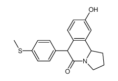 9-hydroxy-6-(4-methylsulfanyl-phenyl)-2,3,6,10b-tetrahydro-1H-pyrrolo[2,1-a]isoquinolin-5-one结构式