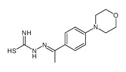 [1-(4-morpholin-4-ylphenyl)ethylideneamino]thiourea结构式