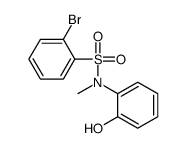 2-bromo-N-(2-hydroxyphenyl)-N-methylbenzenesulfonamide结构式