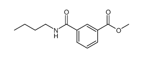 m-methoxycarbonylbenzoylbutylamide Structure