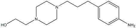 4-[3-(4-aminophenyl)propyl]-1-Piperazineethanol Structure