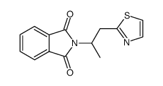 2-(1-(thiazol-2-yl)propan-2-yl)isoindoline-1,3-dione结构式