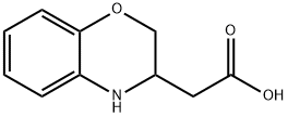 3,4-Dihydro-2H-1,4-benzoxazine-3-aceticacid Structure