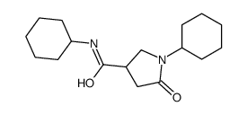 N,1-dicyclohexyl-5-oxopyrrolidine-3-carboxamide Structure