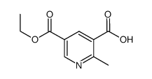 5-(乙氧羰基)-2-甲基吡啶-3-羧酸结构式