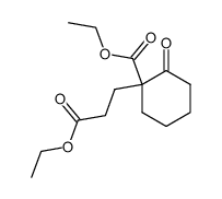 3-(1-ethoxycarbonyl-2-oxo-cyclohexyl)-propionic acid ethyl ester Structure