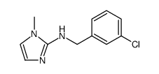 1H-Imidazol-2-amine, N-[(3-chlorophenyl)methyl]-1-methyl Structure