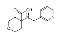 2H-Pyran-4-carboxylic acid, tetrahydro-4-[(3-pyridinylmethyl)amino] Structure