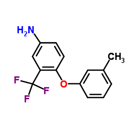 4-(3-Methylphenoxy)-3-(trifluoromethyl)aniline Structure