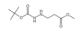 tert-butyl 2-(3-methoxy-3-oxopropyl)hydrazine-1-carboxylate结构式