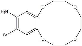 1,4,7,10-Benzotetraoxacyclododecin-12-amine, 13-bromo-2,3,5,6,8,9-hexahydro-结构式