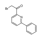 2-Bromo-1-(6-phenyl-2-pyridinyl)ethanone结构式