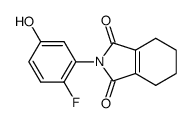 N-(2-fluoro-5-hydroxyphenyl)-3,4,5,6-tetrahydrophthalimide结构式