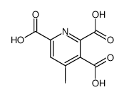 4-methyl-pyridine-2,3,6-tricarboxylic acid Structure