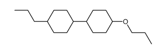 trans,trans-4-Propoxy-4'-propylbicyclohexyl Structure