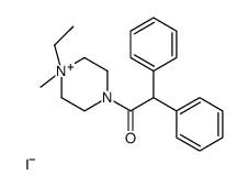 1-(4-ethyl-4-methylpiperazin-4-ium-1-yl)-2,2-diphenylethanone,iodide Structure