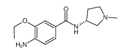 4-amino-3-ethoxy-N-[(3R)-1-methylpyrrolidin-3-yl]benzamide结构式