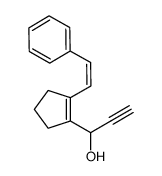 (Z)-1-(2-styrylcyclopent-1-enyl)-prop-2-yn-1-ol结构式