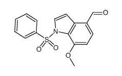 4-carbaldehyde-7-methoxy-1-(phenylsulfonyl)-1H-indole Structure