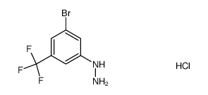 [3-bromo-5-(trifluoromethyl)phenyl]hydrazine hydrochloride Structure