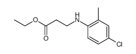 N-(4-chloro-2-methyl-phenyl)-β-alanine ethyl ester结构式