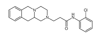 N-(2-Chloro-phenyl)-3-(1,3,4,6,11,11a-hexahydro-pyrazino[1,2-b]isoquinolin-2-yl)-propionamide结构式