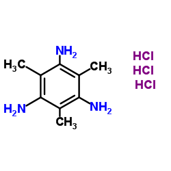 1,3,5-Benzenetriamine, 2,4,6-trimethyl-, trihydrochloride structure
