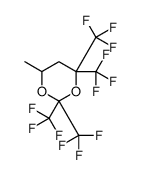 6-methyl-2,2,4,4-tetrakis(trifluoromethyl)-1,3-dioxane Structure