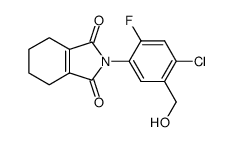 N-<4-Chloro-2-fluoro-5-(hydroxymethyl)phenyl>-3,4,5,6-tetrahydrophthalimide结构式