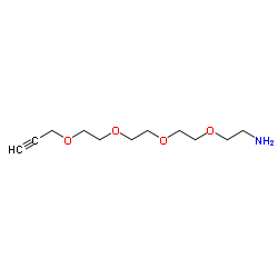 Propargyl-PEG4-amine Structure