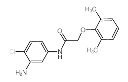 N-(3-Amino-4-chlorophenyl)-2-(2,6-dimethylphenoxy) acetamide结构式