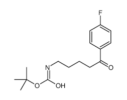 tert-butyl N-[5-(4-fluorophenyl)-5-oxopentyl]carbamate Structure