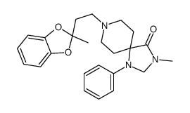 3-methyl-8-[2-(2-methyl-1,3-benzodioxol-2-yl)ethyl]-1-phenyl-1,3,8-triazaspiro[4.5]decan-4-one Structure