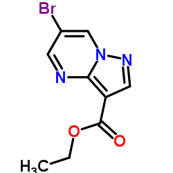 Ethyl 6-broMopyrazolo[1,5-a]pyriMidine-3-carboxylate Structure