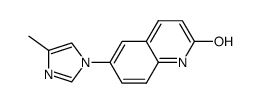 6-(4-methyl-1H-imidazol-1-yl)-2-hydroxy-quinoline结构式