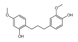 4-[3-(2-hydroxy-4-methoxyphenyl)propyl]-2-methoxyphenol结构式