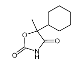 2,4-Oxazolidinedione,5-cyclohexyl-5-methyl-(6CI) structure