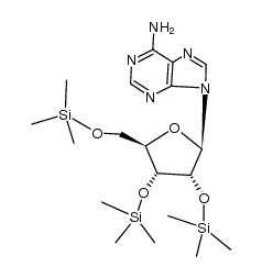 O2',O3',O5'-tris-trimethylsilanyl-adenosine结构式