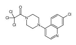 2,2,2-trichloro-1-[4-(7-chloroquinolin-4-yl)piperazin-1-yl]ethanone Structure