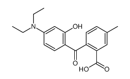 2-[4-(diethylamino)-2-hydroxybenzoyl]-5-methylbenzoic acid结构式