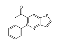 3-acetyl 2-phenylthieno<3,2-c><1λ4,2>thiazine结构式