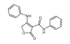 N-phenyl-2,5-dihydro-2-oxo-4-(N-phenylamino)-3-furancarboxamide结构式