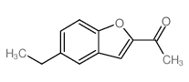 1-(5-乙基-1-苯并呋喃-2-基)-1-乙酮结构式