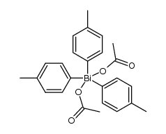 tris(4-methylphenyl)bismuth diacetate Structure