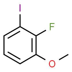 2-Fluoro-1-iodo-3-methoxybenzene结构式