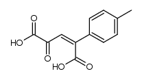 4-oxo-2-(p-tolyl)pent-2-enedioic acid Structure