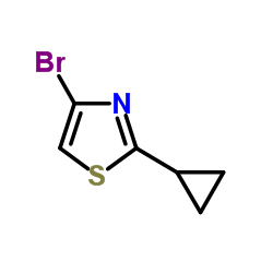 4-Bromo-2-cyclopropyl-1,3-thiazole structure