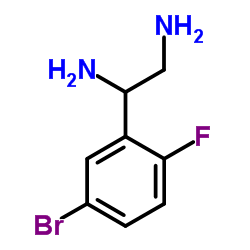 1-(5-Bromo-2-fluorophenyl)-1,2-ethanediamine Structure