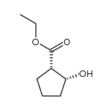 ethyl (1S,2R)-(-)-2-hydroxycyclopentanecarboxylate Structure